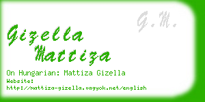 gizella mattiza business card